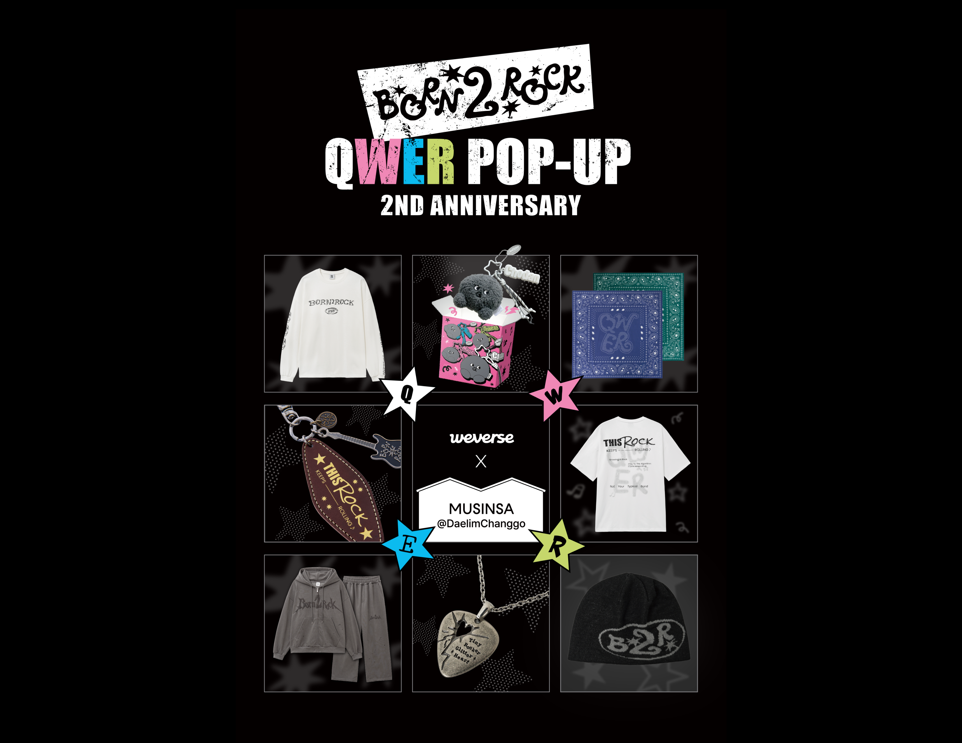 Born 2 Rock” QWER 2nd Anniversary Pop-up Store