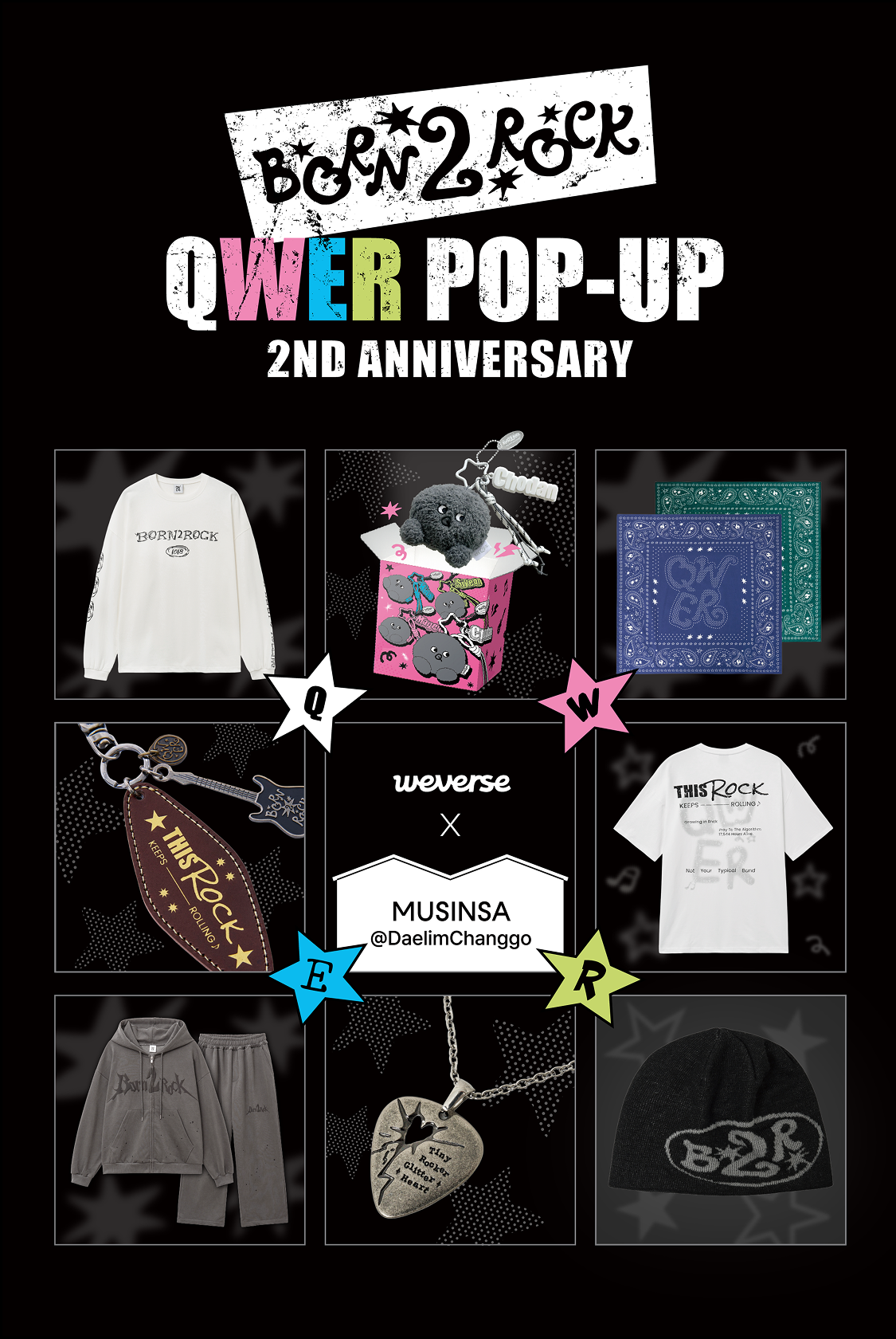 Born 2 Rock” QWER 2nd Anniversary Pop-up Store