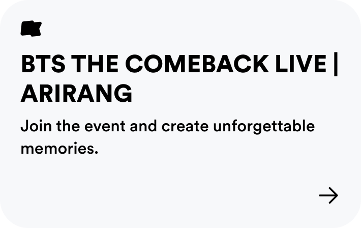 BTS THE COMEBACK LIVE | ARIRANG
